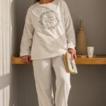 بيجامة قطيفة حريمي شتوي