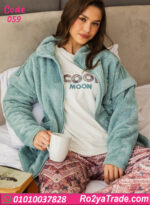 بيجامة قطيفة حريمي شتوي