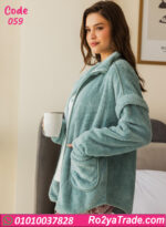 بيجامة قطيفة حريمي شتوي