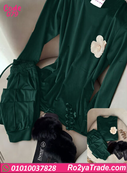 بيجامة قطيفه شتوي حريمي