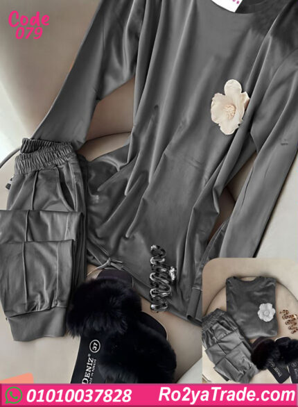 بيجامة قطيفه شتوي حريمي