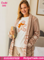 بيجامة حريمي شتوي مع روب