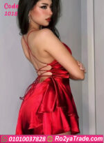 لانجري قصير ساتان أحمر بيج سايز