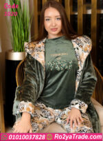 طقم شتوي قطيفة 3 قطع