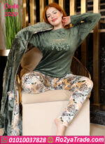 طقم شتوي قطيفة 3 قطع