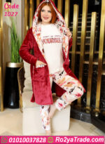 طقم شتوي قطيفة 3 قطع