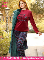 بيجامة قطيفة شتوي نسائي