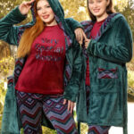 بيجامة قطيفة شتوي نسائي