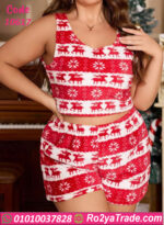 طقم هوت شورت شتوي كريسماس