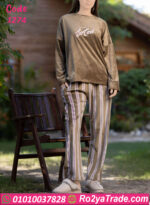 بيجامة قطيفة شتوي