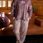 بيجامة قطيفة شتوي