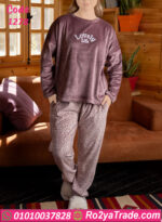 بيجامة قطيفة شتوي