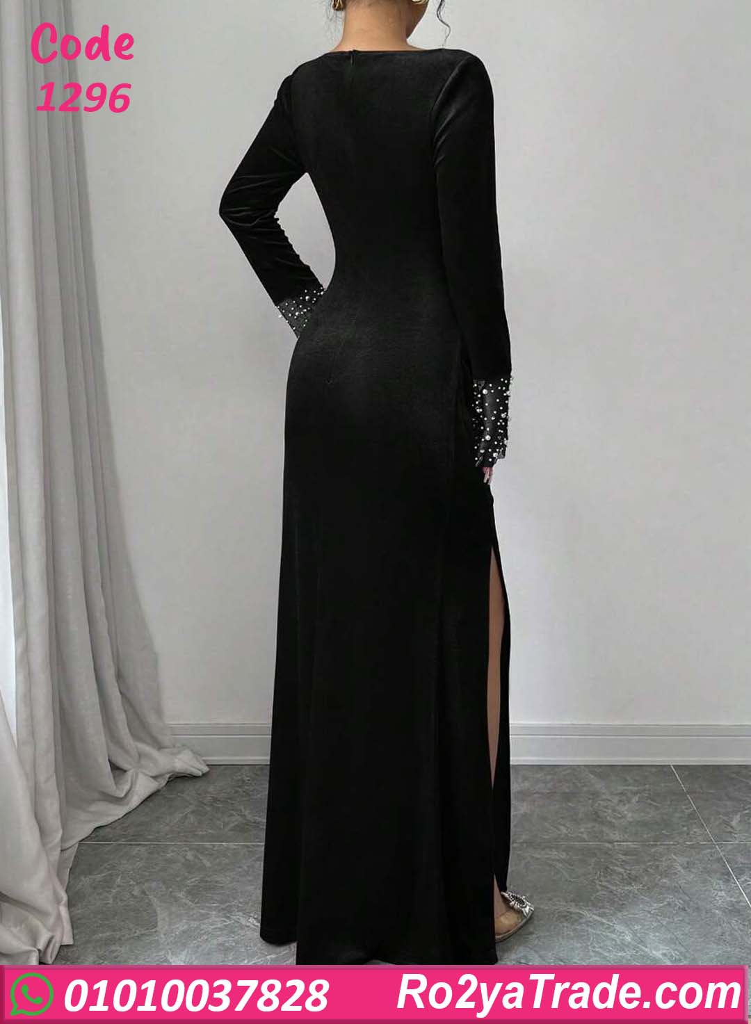 فستان مخمل شتوي سواريه