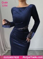 فستان مخمل شتوي سواريه