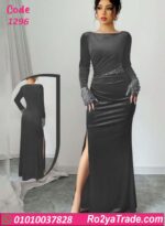 فستان مخمل شتوي سواريه