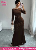 فستان مخمل شتوي سواريه