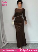 فستان مخمل شتوي سواريه