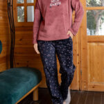 بيجامة قطيفة شتوي