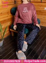 بيجامة قطيفة شتوي