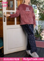 بيجامة قطيفة شتوي