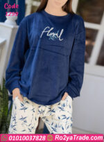 ⁦بيجامة شتوي قطيفة – كود 1299⁩ - الصورة ⁦4⁩