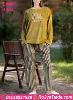 بيجامة قطيفة شتوي كود 1300