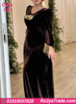 فستان مخمل شتوي - كود 1311