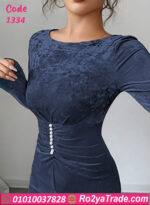 فستان سواريه مخملي طويل