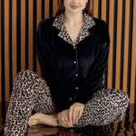 بيجامة شتوي حريمي قطيفة