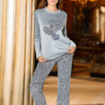 بيجامة شتوي حريمي قطيفة