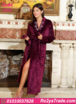 روب شتوي حريمي طويل قطيفة