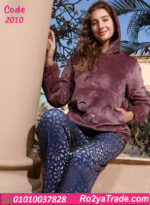 بيجامة قطيفة حريمي شتوي