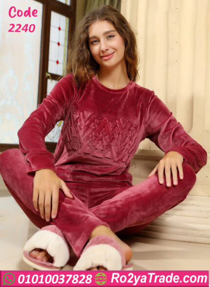 ترنج شتوي قطيفة حريمي