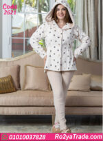 بيجامة حريمي شتوي قطعتين