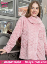 طقم بيجامة شتوي حريمي قطيفة مبطن