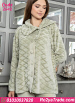 طقم بيجامة شتوي حريمي قطيفة مبطن