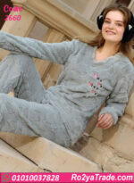 ⁦بيجامة شتوي حريمي 2660⁩ - الصورة ⁦6⁩