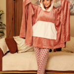 بيجامة كاش شتوي حريمي قطيفة