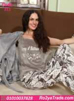 بيجامة حريمي شتوي 3 قطع