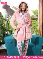 بيجامة حريمي شتوي 3 قطع