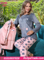 بيجامة حريمي شتوي 3 قطع