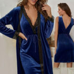 لانجري شتوي قصير بالروب