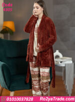 بيجامة حريمي شتوي مع روب