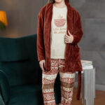 بيجامة حريمي شتوي مع روب