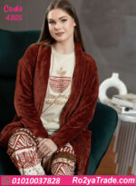 بيجامة حريمي شتوي مع روب