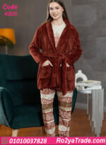 بيجامة حريمي شتوي مع روب