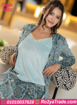 بيجامة شتوي فرو 3 قطع