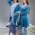 بيجامة شتوي حريمي بالروب