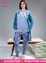 بيجامة شتوي حريمي بالروب