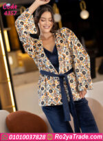 بيجامة قطيفة شيك